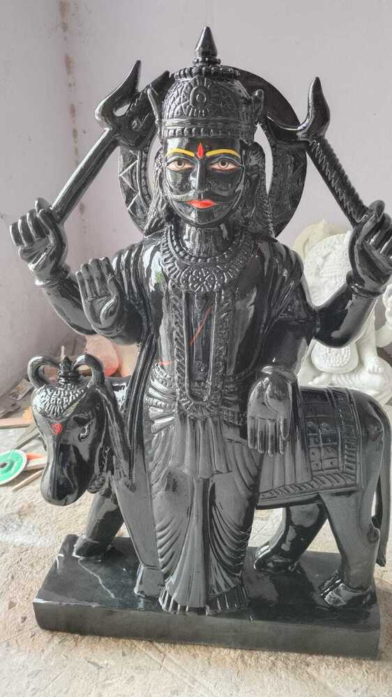 Shani Dev Marble Statue