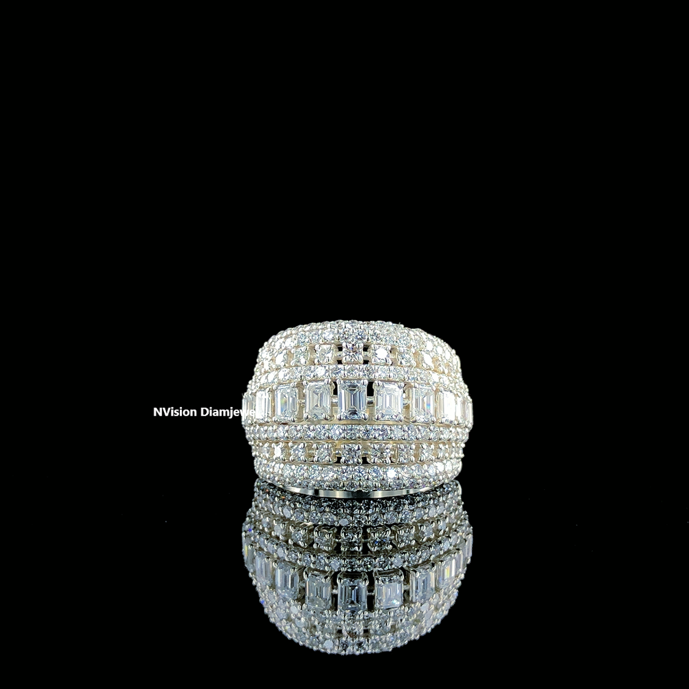 Multi Layer Cocktail Lab-Grown Diamond Ring