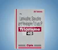 Lamividine+stavudine + Nevirapine (triomune Tablets 40 Tablets),anti Hiv Drugs