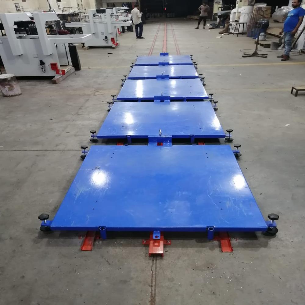 Manual Tow Line Floor Conveyor System - Load Capacity: 1 Tonne
