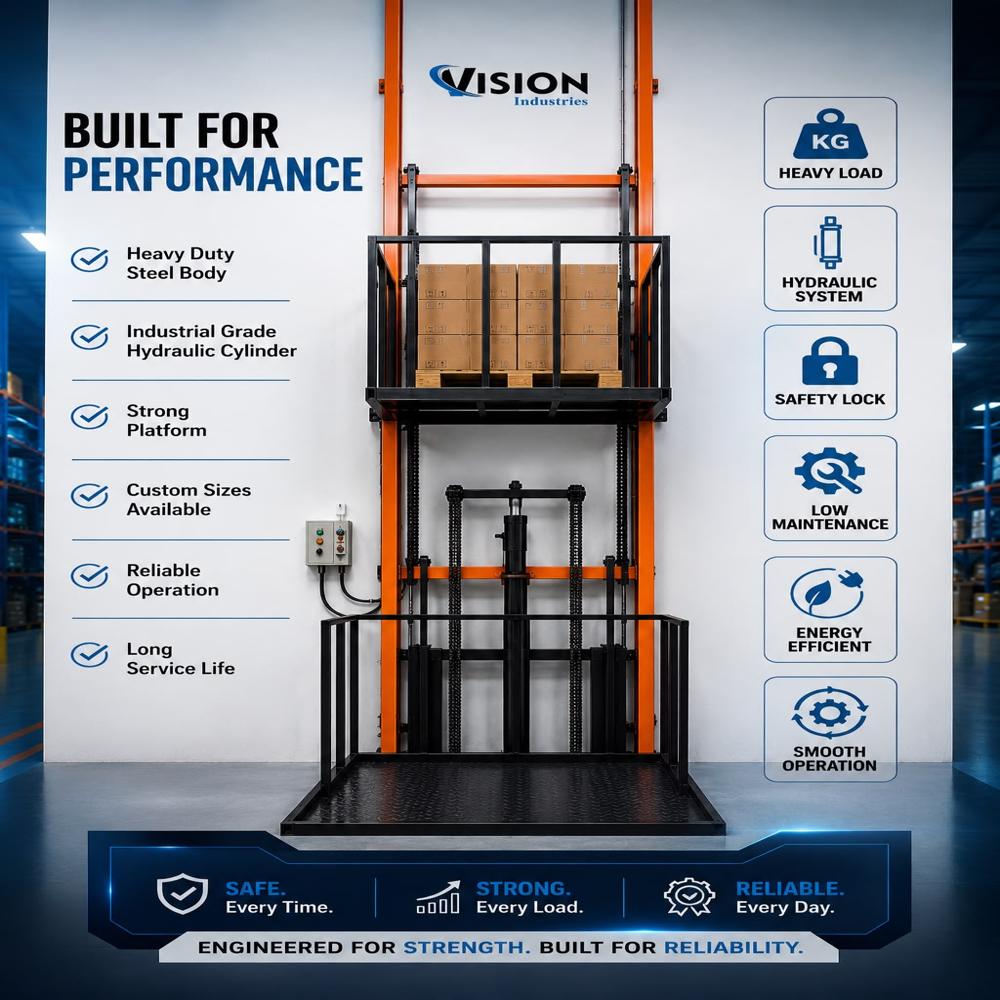 WALL MOUNTED GOODS LIFT MANUFACTURER IN AHMEDABAD