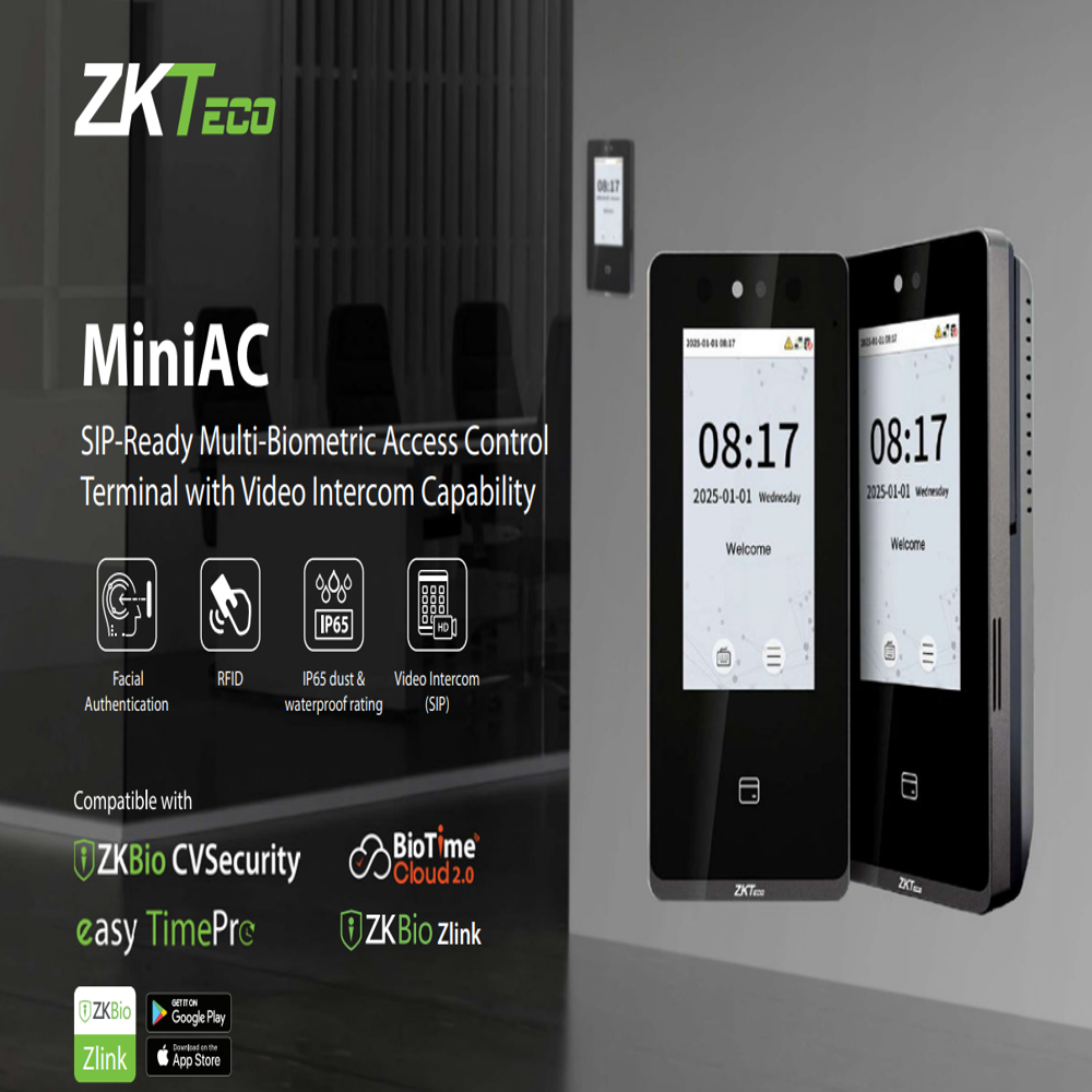 Zkteco Miniac - Data Capacity: 1