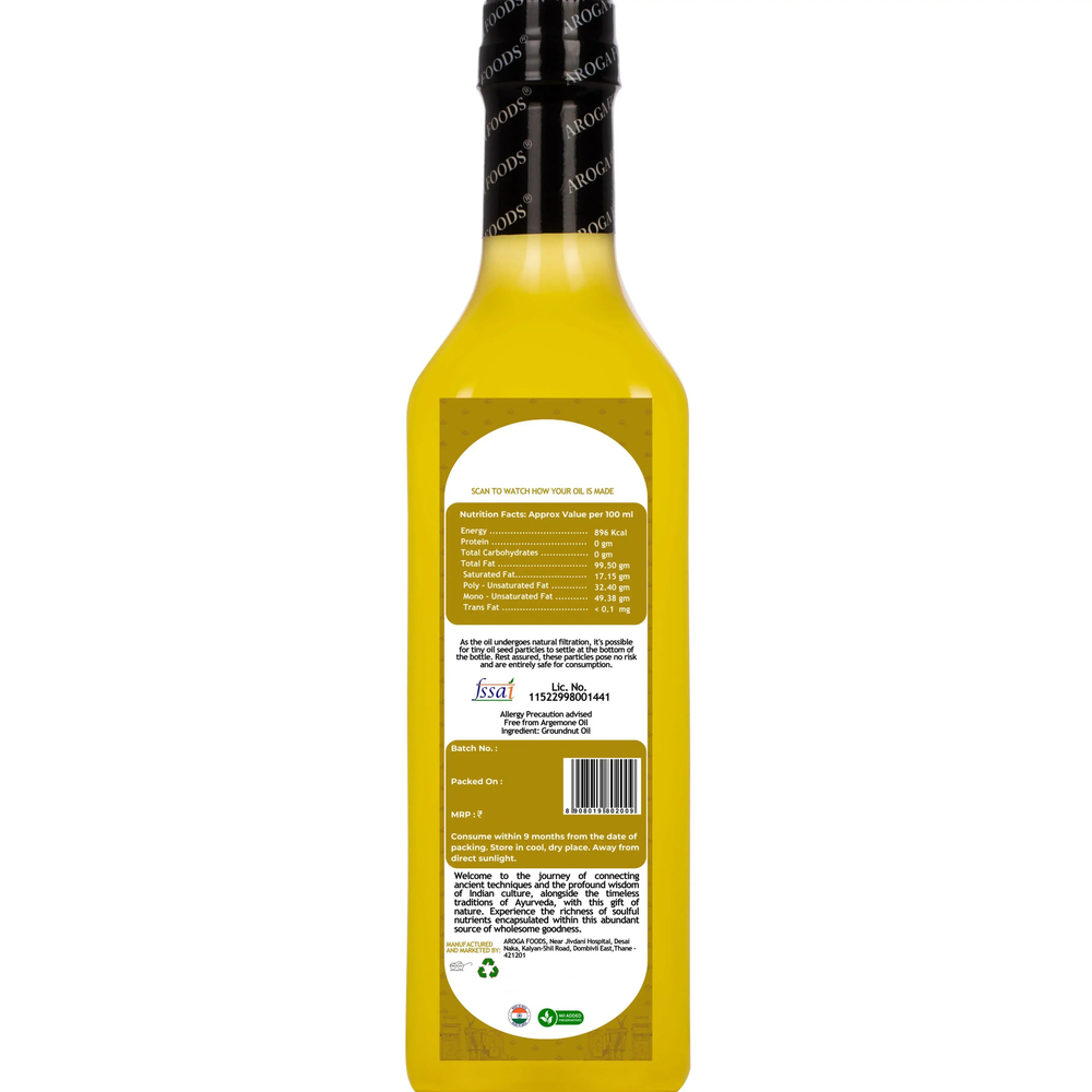 Kachhi Ghani Cold Pressed Groundnut Oil