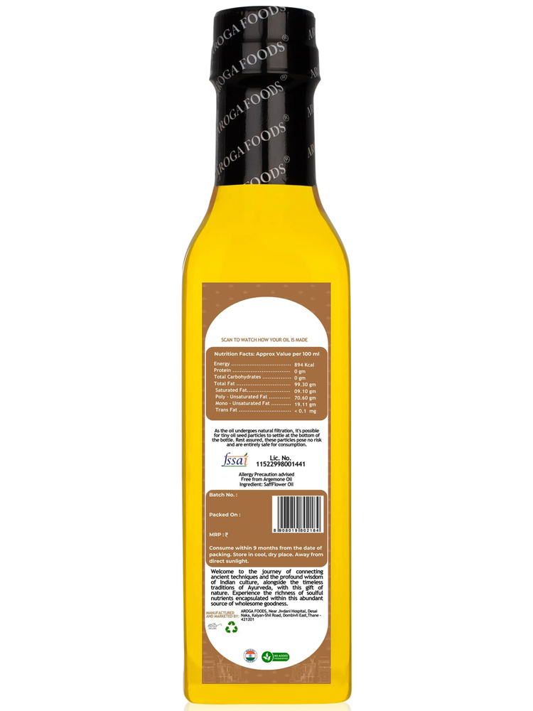 Cold Pressed Safflower Oil