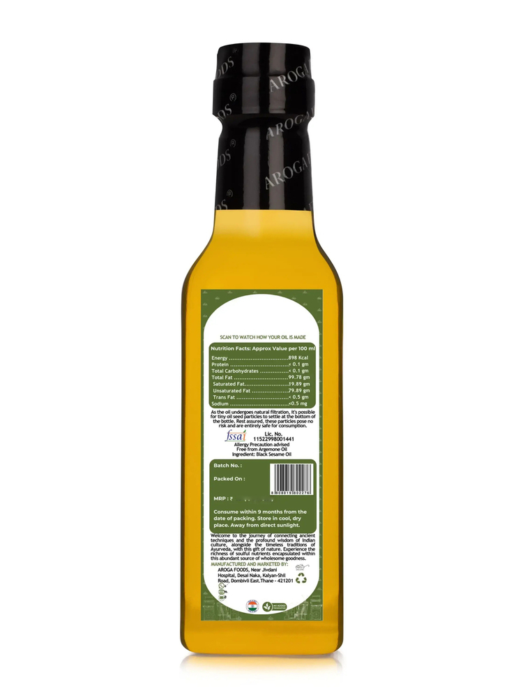 Kachhi Ghani Cold Pressed Black Sesame Oil