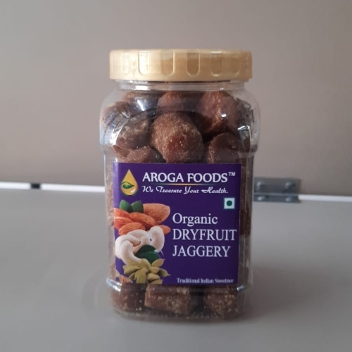 500gm Organic Dry Fruit Jaggery Cubes