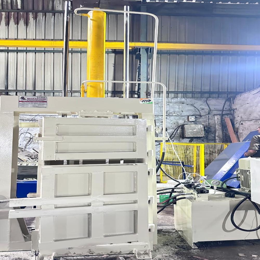 10 Ton  Paddy Straw Hydraulic Baling Press Machine