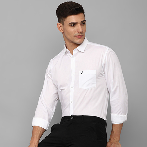 Mens White Cotton Shirt