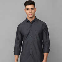 Mens Grey Cotton Shirt