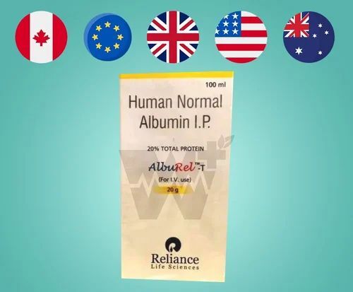 Human Normal Albumin I.P 20 Alburel 100 ml