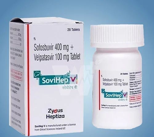 SOFOSBUVIR400+VELPATASVIR100 400+100 Sofosbuvir+Velpatasvir (Sovihep-V Tablets)