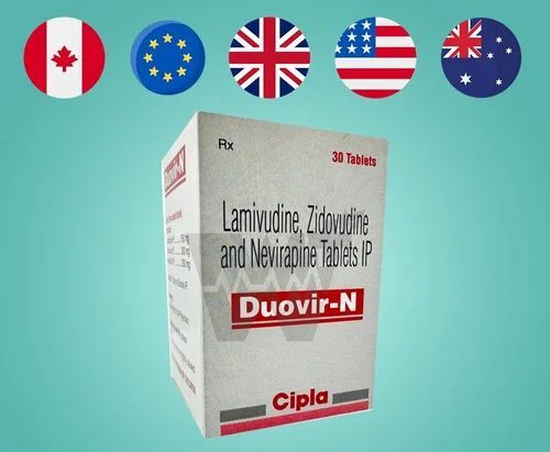 Lamivudine & Zidovudine & Nevirapine Duovir N 30 Tablets