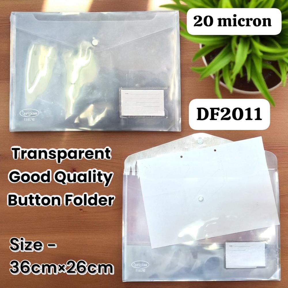Plastic button Transparent file DF2011