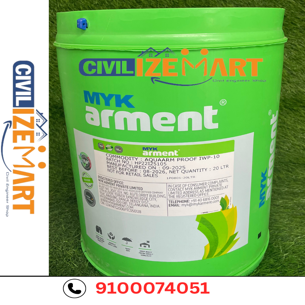 MYK Arment Aquaarm Proof IWP - 10 Waterproofing Chemical