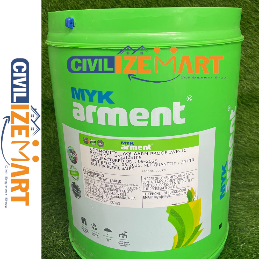 Myk Arment Aquaarm Proof Iwp - 10 Waterproofing Chemical - Application: Concrete