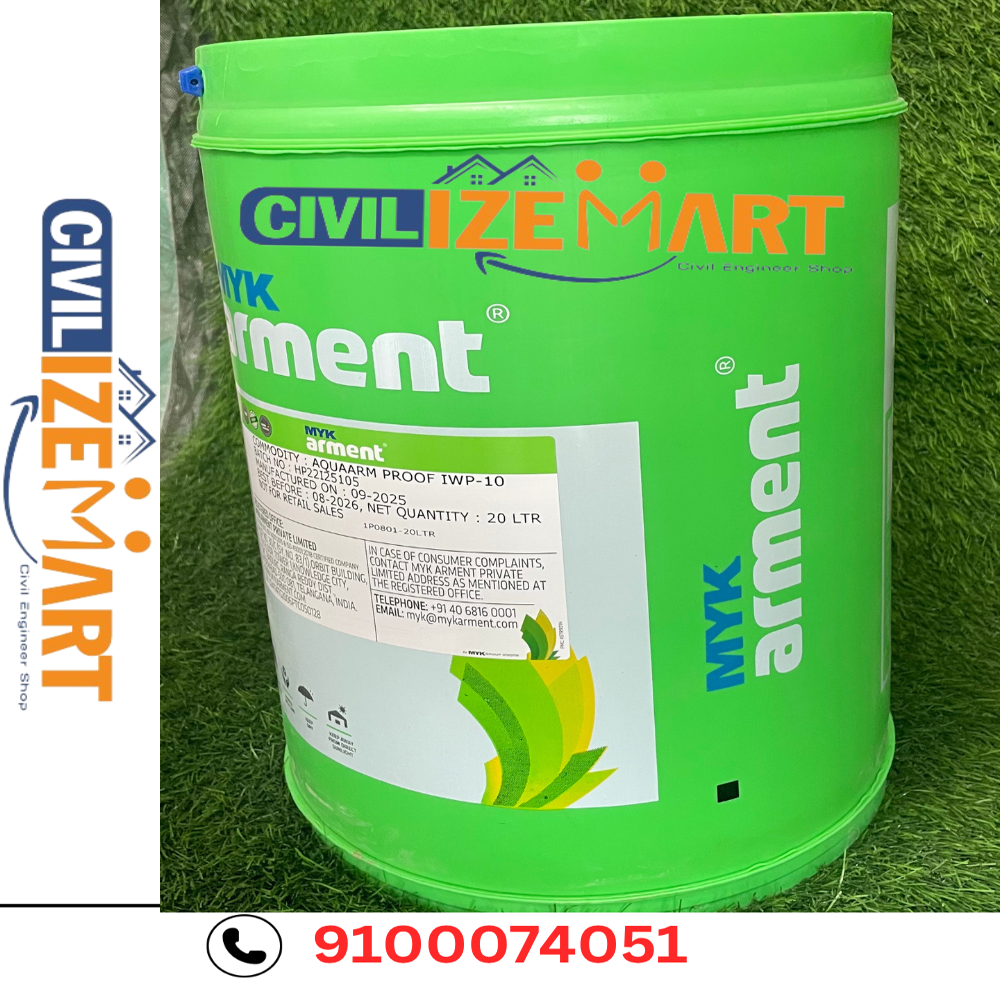 MYK Arment Aquaarm Proof IWP - 10 Waterproofing Chemical