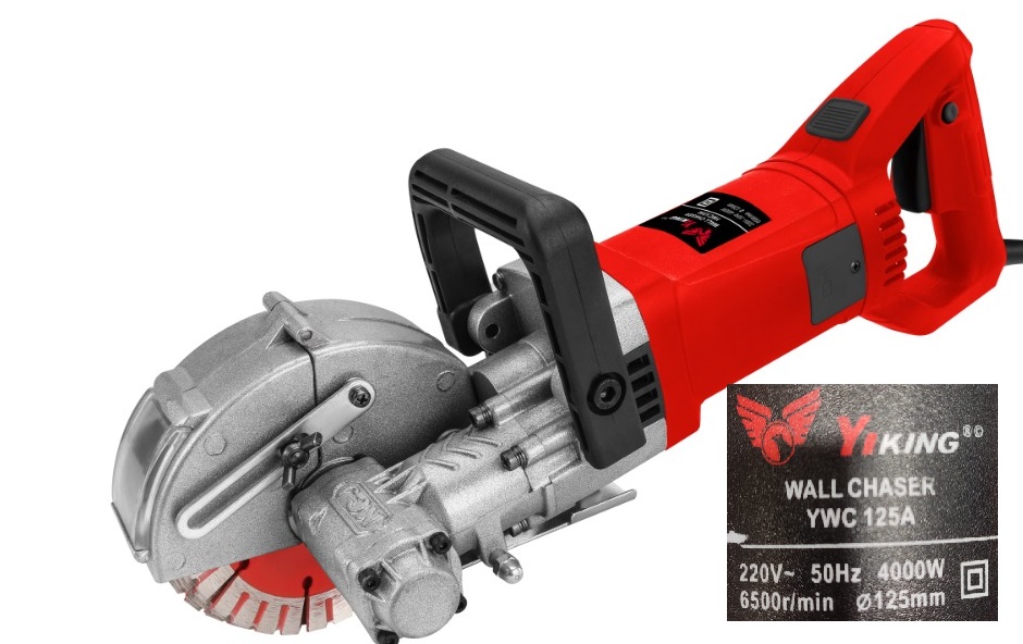 Yiking 125A Wallchaser Machine - Color: Red & Black