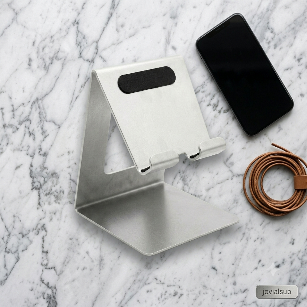 Metal Mobile Stand - Color: Silver