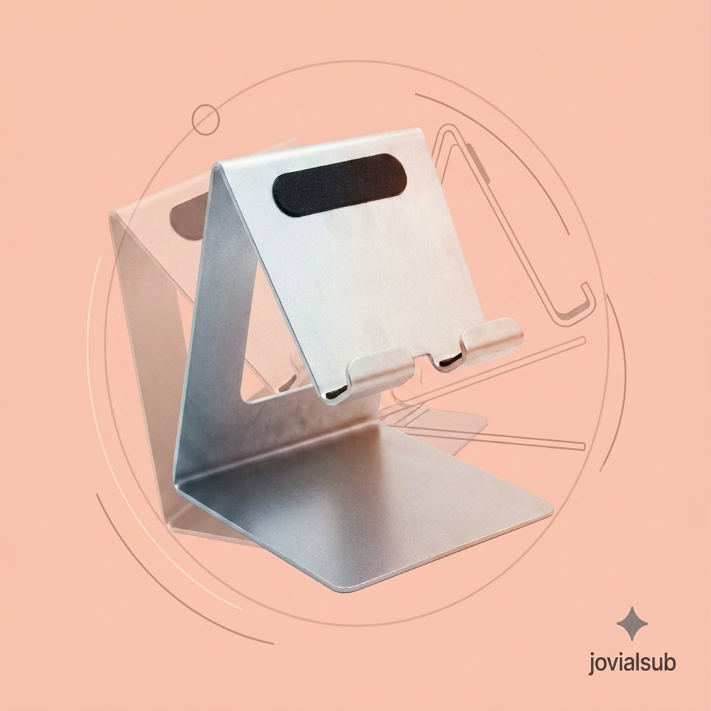 Metal Mobile Stand - Color: Silver
