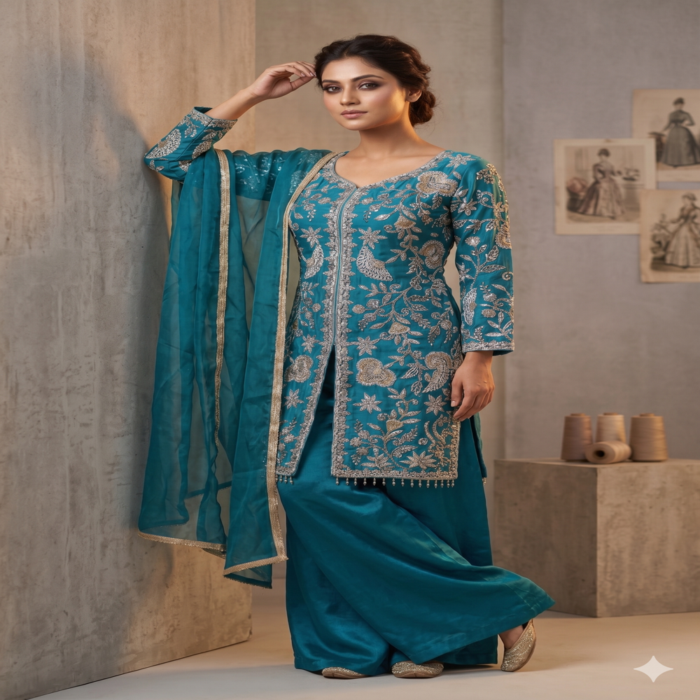 PL-20190 Designer Front Cut Suit