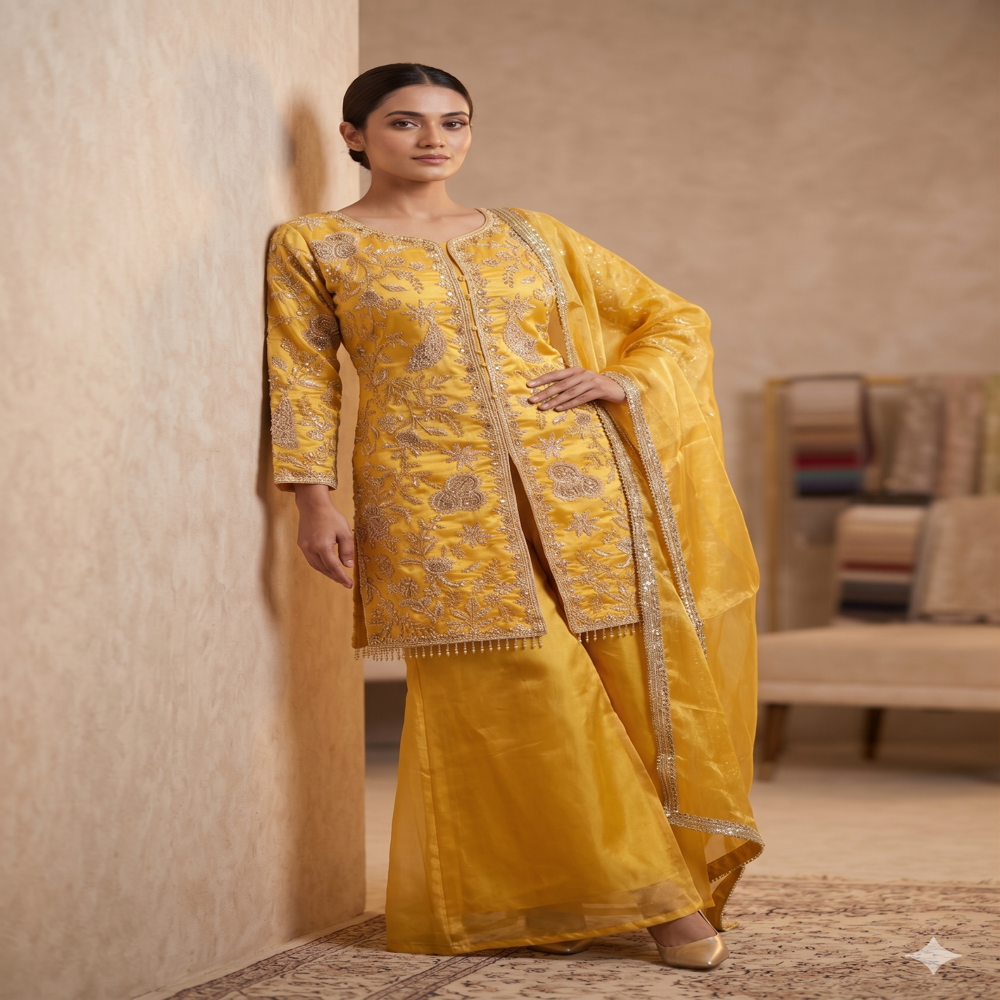 PL-20190 Designer Front Cut Suit