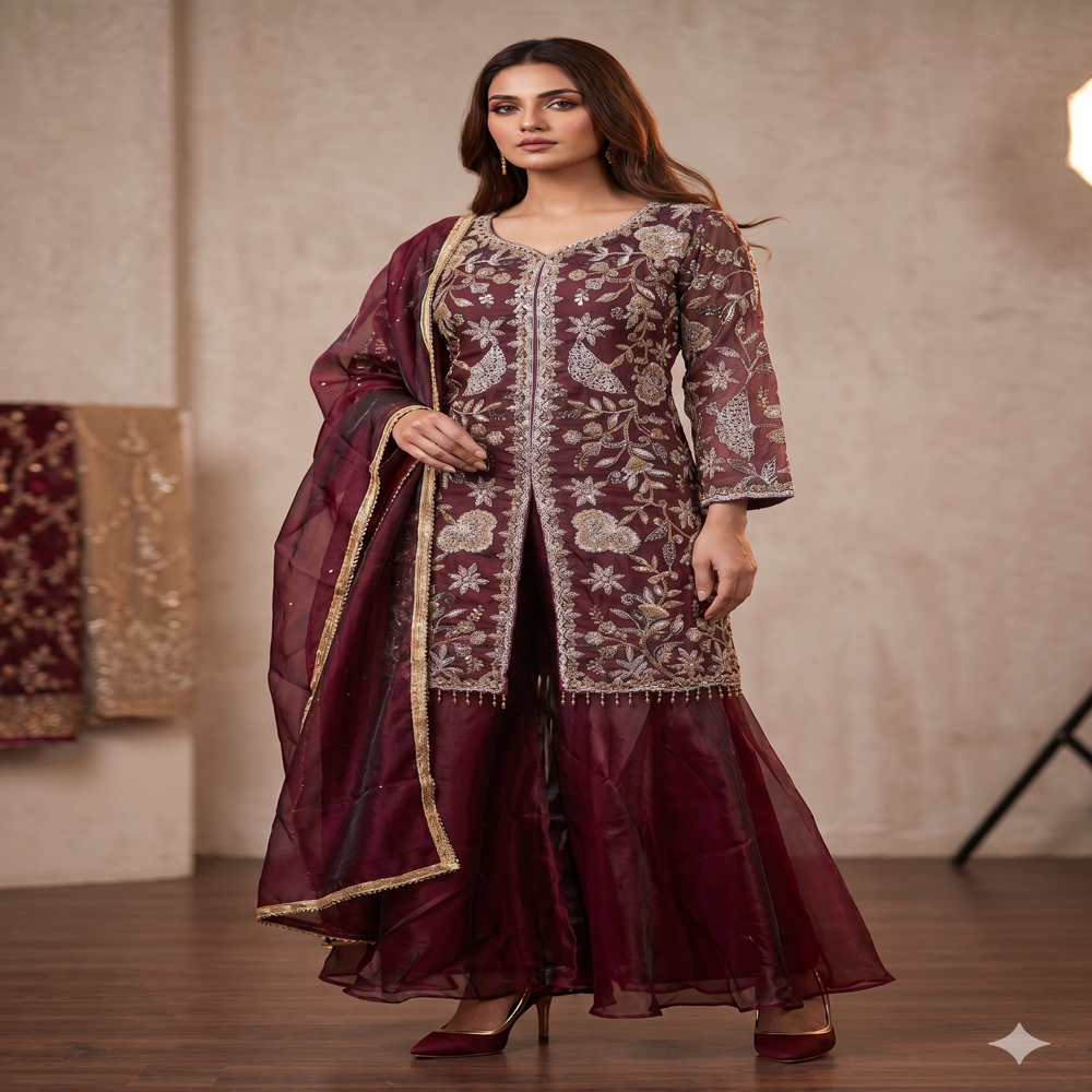 PL-20190 Designer Front Cut Suit