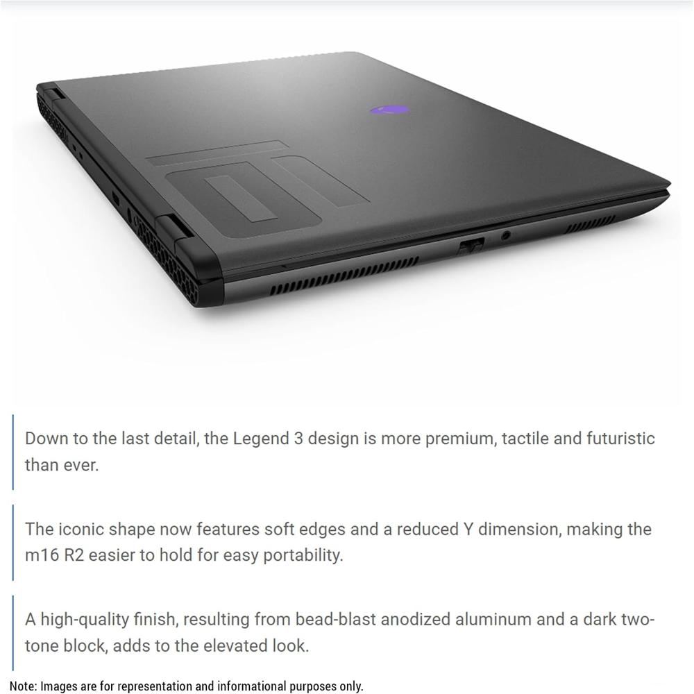 Alienware M16 R2 Gaming Laptop, Intel Core Ultra 7-155H, 64 GB DDR5 Ram, 4 TB PCle SSD