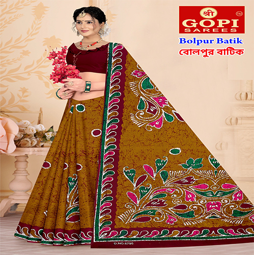 Bolpur Batik Saree
