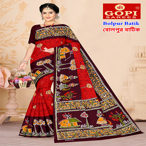Bolpur Batik Saree