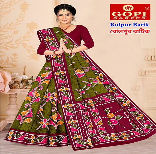 Bolpur Batik Saree
