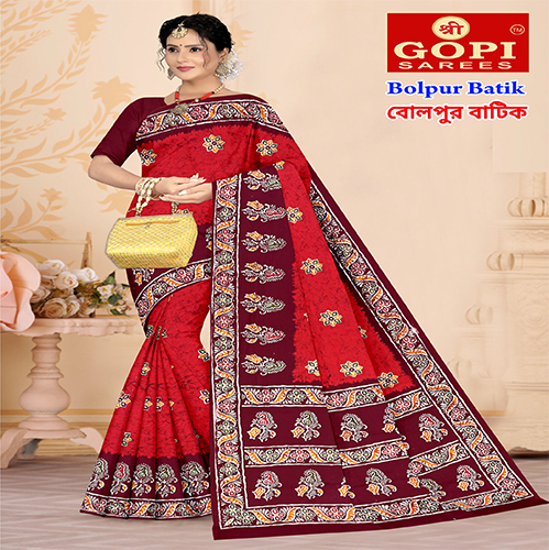 Bolpur Batik Saree