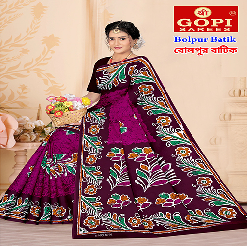 Bolpur Batik Saree
