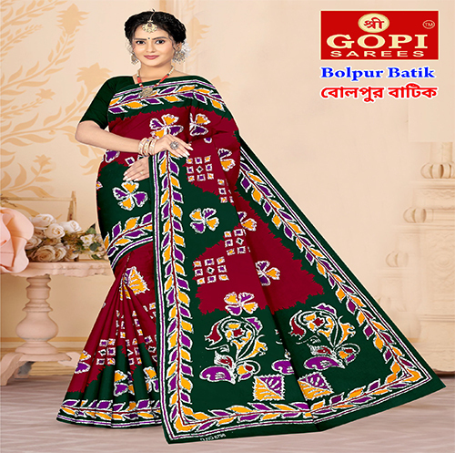 Bolpur Batik Saree