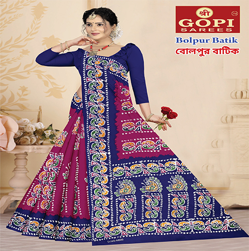 Bolpur Batik Saree