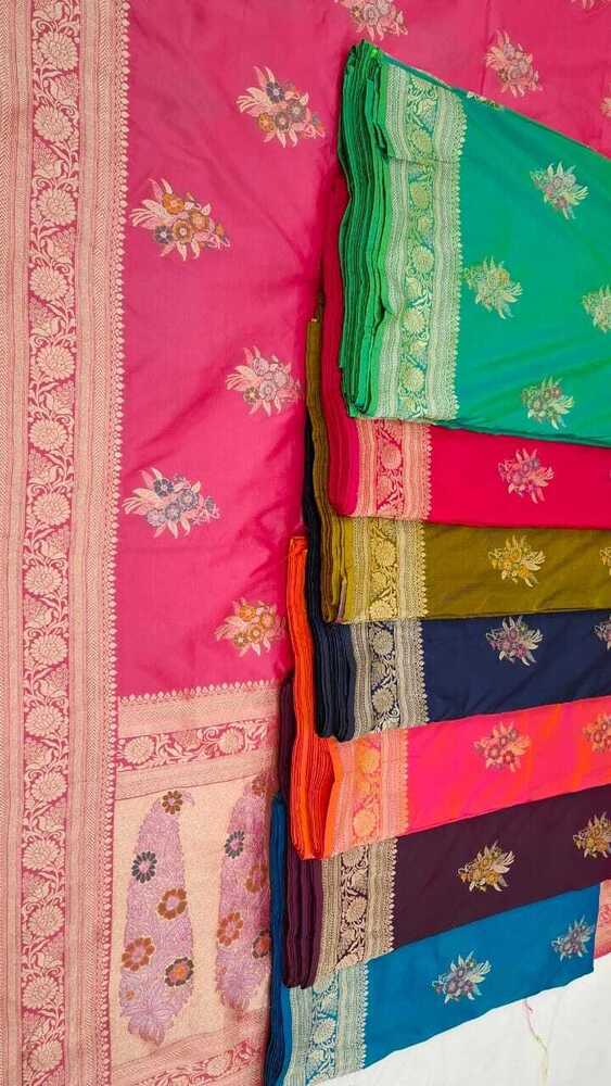 Carry aanchal designs with 3 flars boota design on mashru fabric