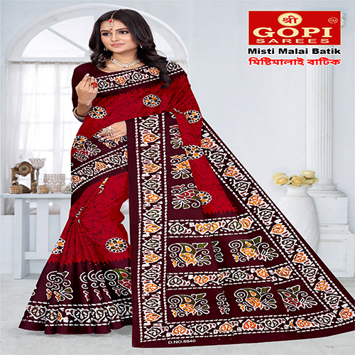 Misti Malai Batik Saree Misti Malai Batik Saree
