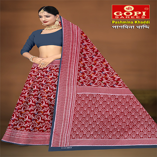Pashmina Khaddi Saree