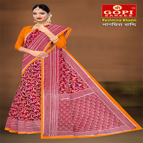 Pashmina Khaddi Saree