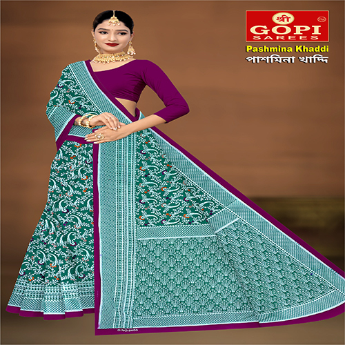 Pashmina Khaddi Saree