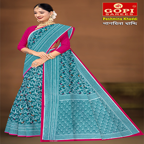 Pashmina Khaddi Saree
