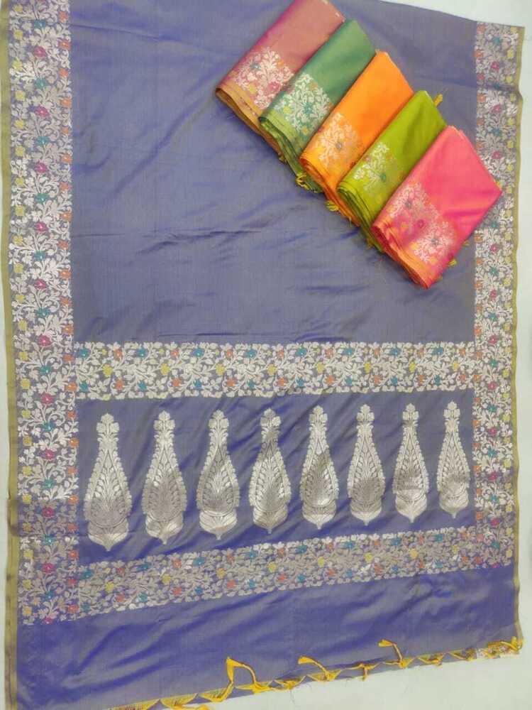 Pure Handloom Silk Saree with Tilfi Border & Queen Pallu