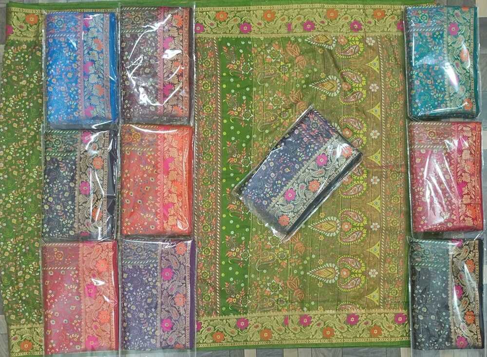 Hand printed chiffon saree with premium guaranteed print