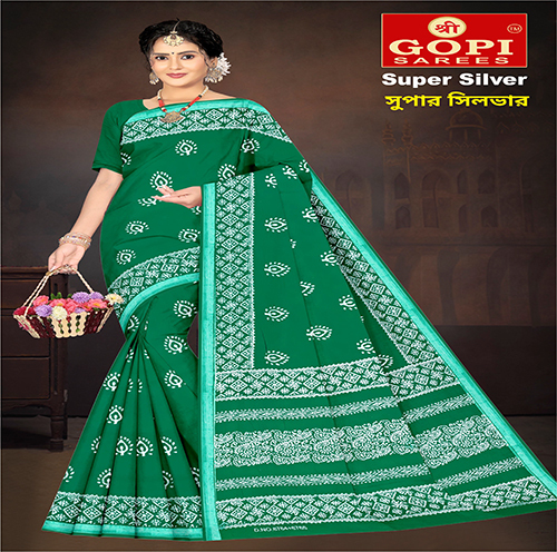 Super Silver Red Color Saree