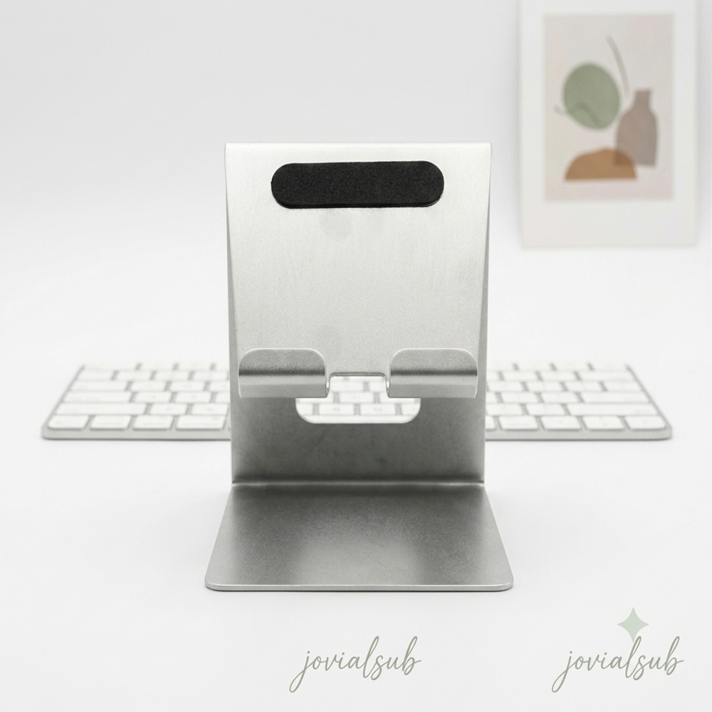 Metal Mobile Stand - Color: Silver