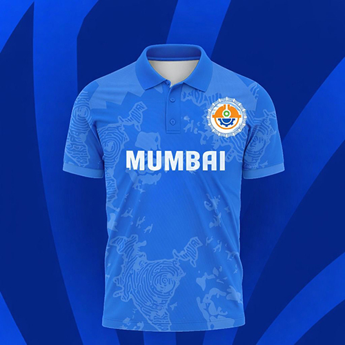 Blue Color Coller T Shirt