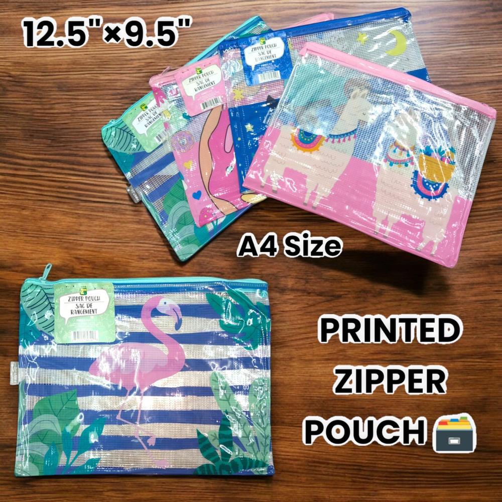 Felt Zipper printed File A4