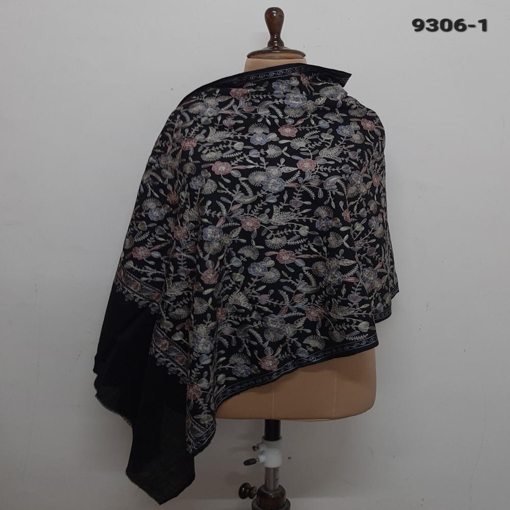 Pure wool All over embroidered Stoles