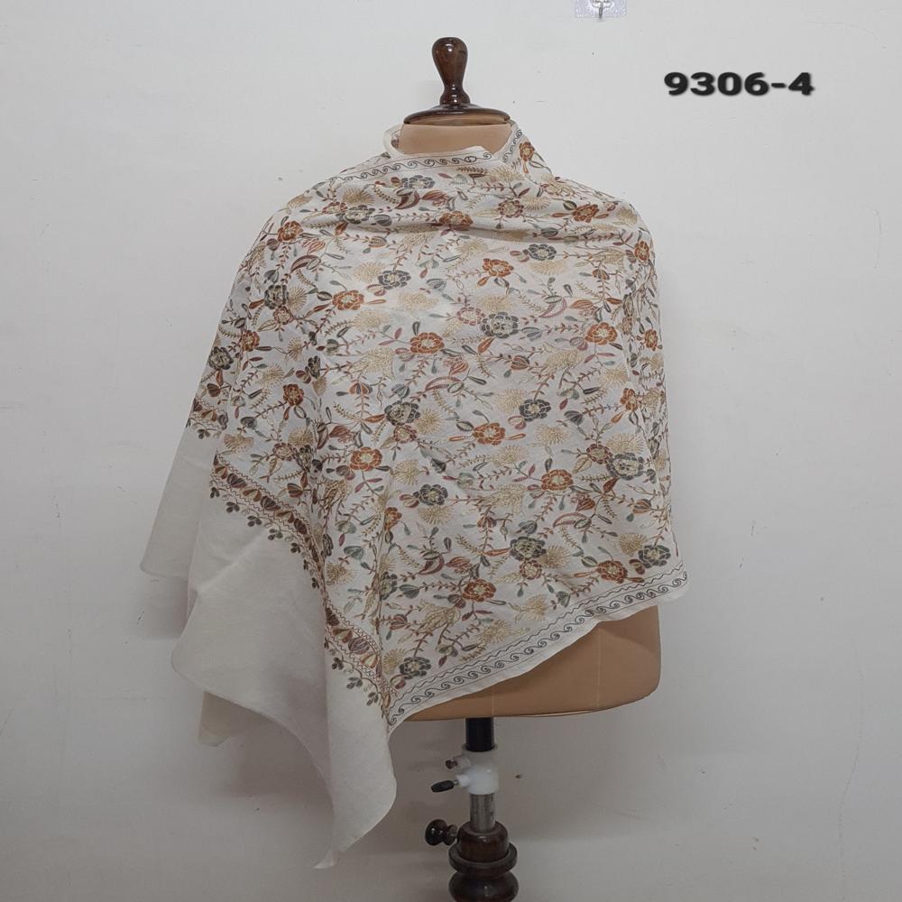Pure wool All over embroidered Stoles