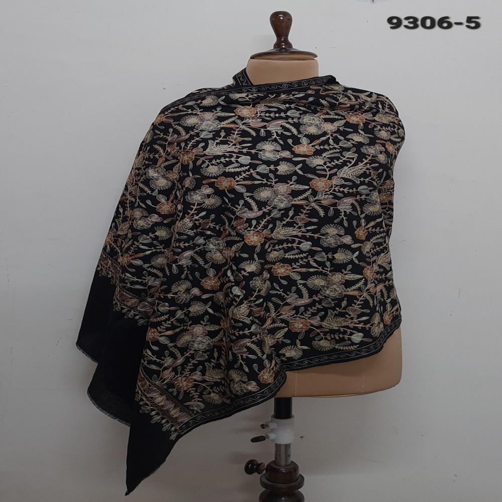 Pure wool All over embroidered Stoles
