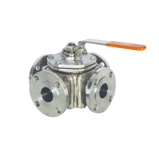 CS 3 Way Ball Valve Flange Asa 150 Valve